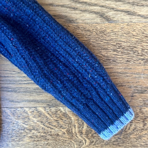 Mini Boden navy kids chunky half zip sweater, size 2-3 NWOT - Picture 2 of 5